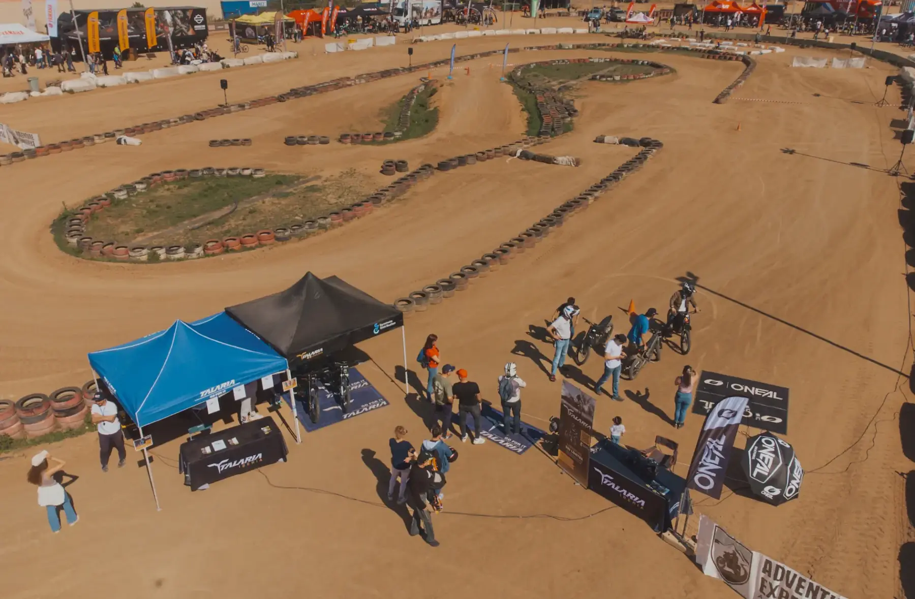 Talaria event at a motocross track