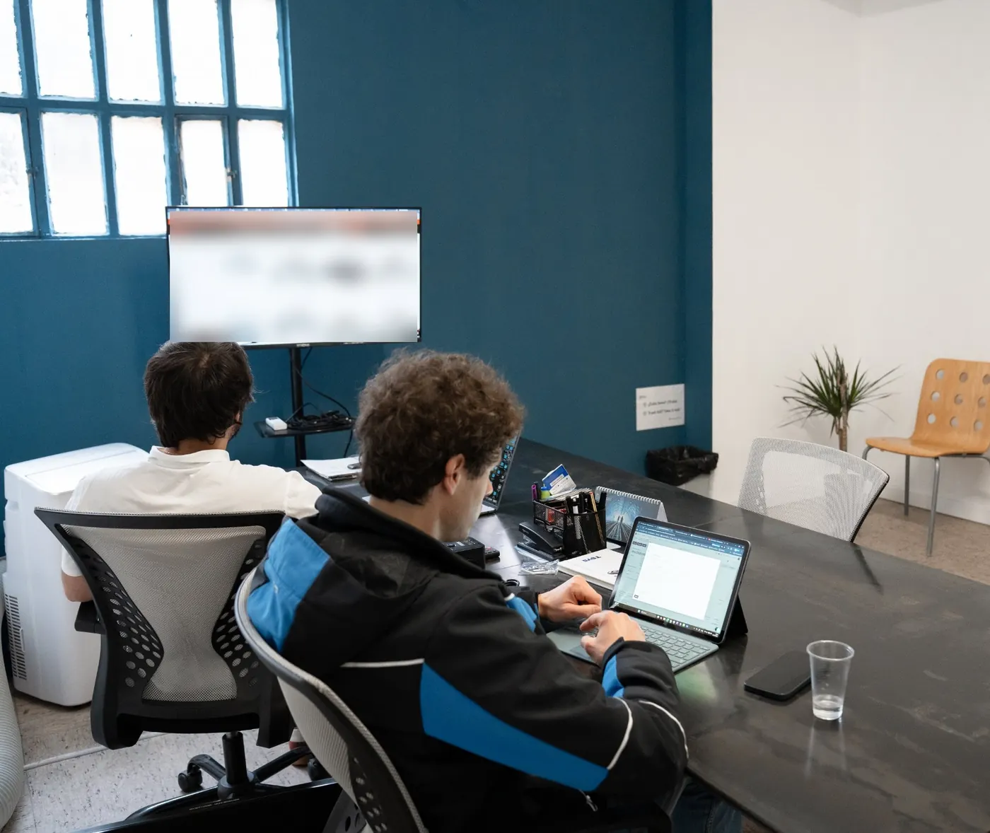 Euromoto team working in the office